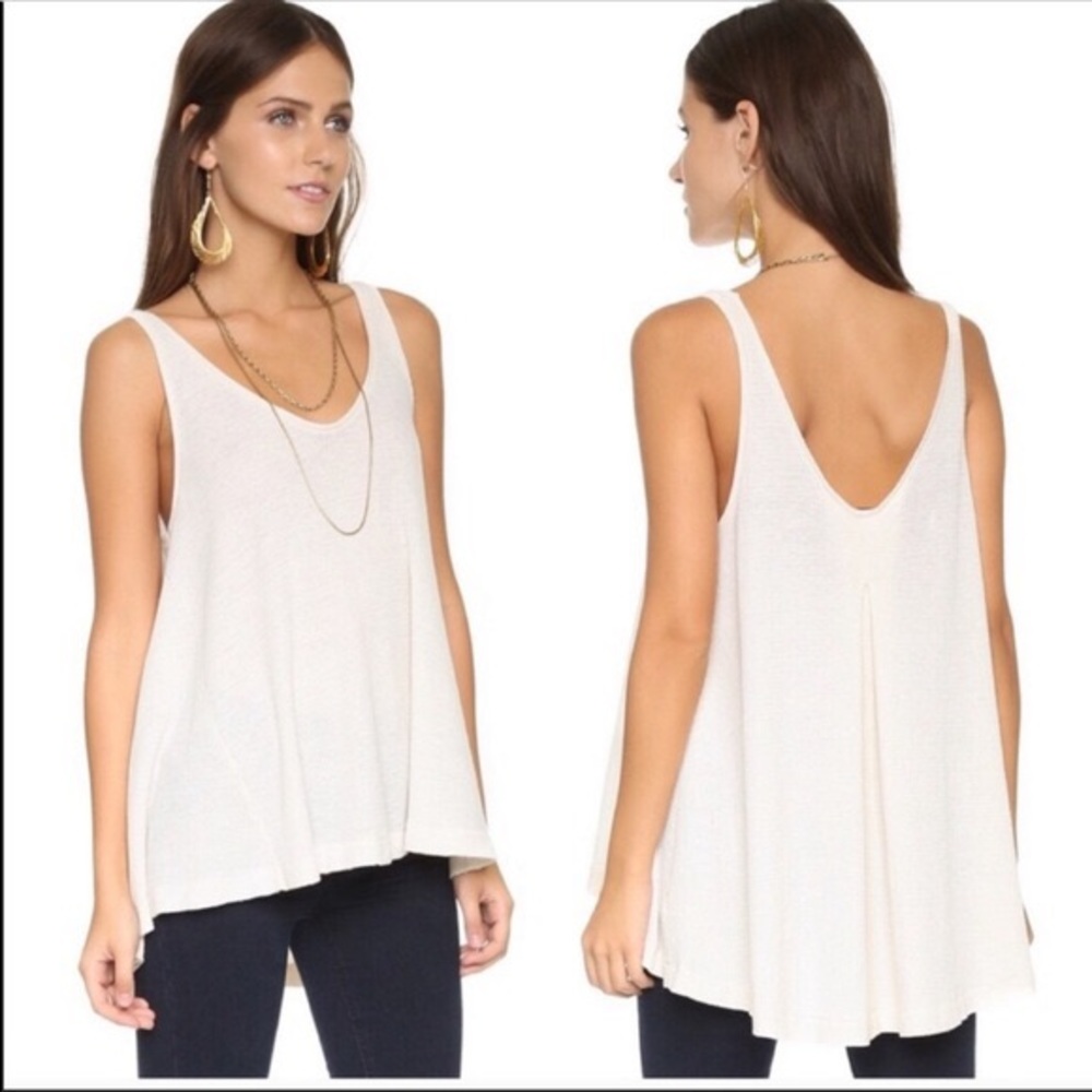 Free People Kitten Waffle Knit Tank Top
